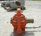 Used Wilden Air Operated Double Diaphragm Pump, model M4, aluminum construction. Rated approximately 70 gallons per minute, 3/16