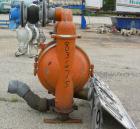 USED: Wilden air operated double diaphragm pump, model M5, 316 stainless steel. Rated 108 gallons per minute, 125 psi, 5/16