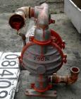 Used Wilden Air Operated Double Diaphragm Pump, Model M8, Aluminum Construction. Rated approximately 156 gallons per minute, 125 psi, 2