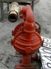 USED: Wilden Air Operated Double Diaphragm Pump, model M8, aluminum construction. Rated approximately 156 gallons per minute, 125 psi, 2