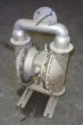 Used Wilden Air Operated Double Diaphragm Pump, Model M8, 316 Stainless Steel. Rated approximate 156 gallons per minute, ¼” maximum solids handling. 2” Inlet/outlet.