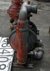 USED: Wilden air operated double diaphragm pump, model M8, aluminum construction. Rated approx 156 gallons per minute, 125 psi, 2