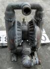 USED: Wilden air operated double diaphragm pump, model M8, aluminum construction. Rated approx 156 gallons per minute, 125 psi, 2