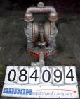 Used Wilden Air Operated Double Diaphragm Pump, Model M8, Aluminum Construction. Rated approximately 156 gallons per minute, 125 psi, 2