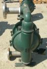 USED: Wilden air operated double diaphragm pump, model M8, 316 stainless steel. Rated 163 gallons per minute, 1/4