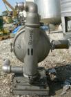 Used Wilden Air Operated Double Diaphragm Pump, Model M8, 316 Stainless Steel. Rated 163 gallons per minute, 1/4