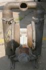 USED: Wilden air operated double diaphragm pump, model M8, 316 stainless steel. Rated 163 gallons per minute, 1/4