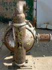 USED: Wilden air operated double diaphragm pump, model M8, 316 stainless steel. Rated 163 gallons per minute, 1/4