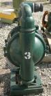 USED: Wilden air operated double diaphragm pump, model M8, 316 stainless steel. Rated 163 gallons per minute, 1/4
