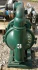 USED: Wilden air operated double diaphragm pump, model M8, 316 stainless steel. Rated 163 gallons per minute, 1/4