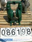 USED: Wilden air operated double diaphragm pump, model M8, 316 stainless steel. Rated 163 gallons per minute, 1/4