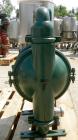 USED: Wilden air operated double diaphragm pump, model M8, 316 stainless steel. Rated 163 gallons per minute, 1/4