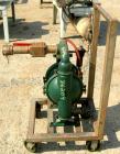 USED: Wilden air operated double diaphragm pump, model M8, 316 stainless steel. Rated 163 gallons per minute, 1/4