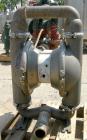 USED: Wilden air operated double diaphragm pump, model M8, 316 stainless steel. Rated 163 gallons per minute, 1/4