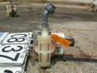 USED: Wilden air operated double diaphragm pump, model P1/PPPP/WF/WF/KTV, polypropylene. Rated 14 gallons per minute, 125 psi, 1/16