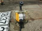 USED: Wilden air operated double diaphragm pump, model P1/PPPP/WF/WF/KTV, polypropylene. Rated 14 gallons per minute, 125 psi, 1/16