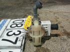 USED: Wilden air operated double diaphragm pump, model P1/PPPP/WF/WF/KTV, polypropylene. Rated 14 gallons per minute, 125 psi, 1/16