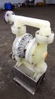 Used Wilden P800 Advanced Air Operated Double Diaphragm Pump, Model P800/PPPP/TF/TF/PTV, Polypropylene. Rated approximate 164 gallons per minute, 1/4” maximum solids handling. 2” Inlet/outlet. Mounte...