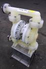 Used Wilden P800 Advanced Air Operated Double Diaphragm Pump, Model P800/PPPP/TF/TF/PTV, Polypropylene. Rated approximate 164 gallons per minute, 1/4” maximum solids handling. 2” Inlet/outlet. Mounte...