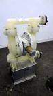 Used Wilden P800 Advanced Air Operated Double Diaphragm Pump, Model P800/PPPP/TF/TF/PTV, Polypropylene. Rated approximate 164 gallons per minute, 1/4” maximum solids handling. 2” Inlet/outlet. Mounte...