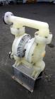 Used Wilden P800 Advanced Air Operated Double Diaphragm Pump, Model P800/PPPP/TF/TF/PTV, Polypropylene. Rated approximate 164 gallons per minute, 1/4” maximum solids handling. 2” Inlet/outlet. Mounte...