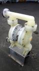 Used- Wilden P800 Advanced Air Operated Double Diaphragm Pump, Model P800/PPPP/TF/TF/PTV, Polypropylene. Rated approximate 1...