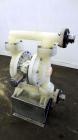Used Wilden P800 Advanced Air Operated Double Diaphragm Pump, Model P800/PPPP/TF/TF/PTV, Polypropylene. Rated approximate 164 gallons per minute, 1/4” maximum solids handling. 2” Inlet/outlet. Mounte...