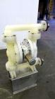 Used Wilden P800 Advanced Air Operated Double Diaphragm Pump, Model P800/PPPP/TF/TF/PTV, Polypropylene. Rated approximate 164 gallons per minute, 1/4” maximum solids handling. 2” Inlet/outlet. Mounte...