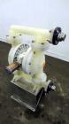 Used Wilden P800 Advanced Air Operated Double Diaphragm Pump, Model P800/PPPP/TF/TF/PTV, Polypropylene. Rated approximate 164 gallons per minute, 1/4” maximum solids handling. 2” Inlet/outlet. Mounte...