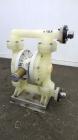 Used Wilden P800 Advanced Air Operated Double Diaphragm Pump, Model P800/PPPP/TF/TF/PTV, Polypropylene. Rated approximate 164 gallons per minute, 1/4” maximum solids handling. 2” Inlet/outlet. Mounte...