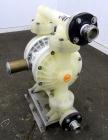 Used Wilden P800 Advanced Air Operated Double Diaphragm Pump, Model P800/PPPP/TF/TF/PTV, Polypropylene. Rated approximate 164 gallons per minute, 1/4” maximum solids handling. 2” Inlet/outlet. Mounte...