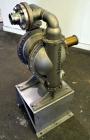 Used Wilden P800 Pro-Flo Air Operated Double Diaphragm Pump, Model P800/SSPP/ND/ND/ND, 316 Stainless Steel. Rated approximate 156 gallons per minute, 1/4