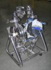USED: Wilden air powered diaphragm pump, stainless steel. 1