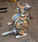 Used Yamada Air Operated Diaphragm Pump, Model NDP-50BSH-BH-2, 316 Stainless Steel. Hytrel diaphragm material. Rated maximum 164 gallons per minute, 5/16” maximum solids handling, maximum liquid temp...
