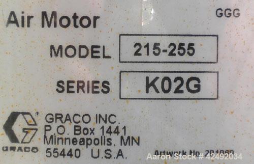 Used Graco Air Operated Bulldog High-Flo Circulation Pump, Part #220578, Series K02C