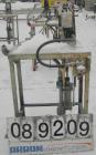 USED: Graco displacement pump, model 220-553, 304 stainless steel. Designed for low pressure medium volume. 1-1/2