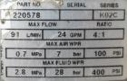 Used Graco Air Operated Bulldog High-Flo Circulation Pump, Part #220578, Series K02C, 304 Stainless Steel. Rated 24 gallons per minute (91 liters), ratio 4 to 1. Maximum air working pressure 100 psi,...