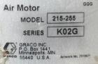 Used Graco Air Operated Bulldog High-Flo Circulation Pump, Part #220578, Series K02C, 304 Stainless Steel. Rated 24 gallons per minute (91 liters), ratio 4 to 1. Maximum air working pressure 100 psi,...