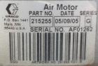 Used Graco Air Operated Bulldog High-Flo Circulation Pump, Part #220578, Series E05C, 304 Stainless Steel. Rated 24 gallons per minute (91 liters), ratio 4 to 1. Maximum air working pressure 100 psi,...