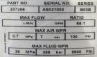 Used Graco Air Operated King Dura-Flo Circulation Pump, Part #237286, Series B03B, 304 Stainless Steel. Rated 3.4 gallons per minute at 60 cycles per minute, ratio 65 to 1. Maximum air working pressu...