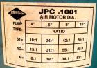 Used Johnstone Air Operated 55 Gallon Drum Unloading Pump, Model JPC 1001, Size S1-8-HDE. 8