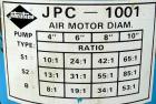 Used Johnstone Air Operated 55 Gallon Drum Unloading Pump, Model JPC 1001, Size S1-8-HDE. 8