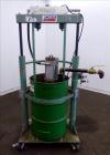Used Lincoln Industrial Twin Post 55 Gallon Drum Pump, Model 1735, Series G. Consists of: (1) Pump Tube, model 84902, series B. Air motor diameter 3