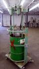 Used- Lincoln Industrial Twin Post 55 Gallon Drum Pump, Model 1735, Series G. Consists of: (1) Pump Tube, model 84902, serie...