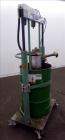 Used Lincoln Industrial Twin Post 55 Gallon Drum Pump, Model 1735, Series G. Consists of: (1) Pump Tube, model 84902, series B. Air motor diameter 3