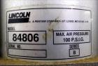 Used- Lincoln Industrial Twin Post 55 Gallon Drum Pump, Model 1735, Series G. Consists of: (1) Pump Tube, model 84902, serie...