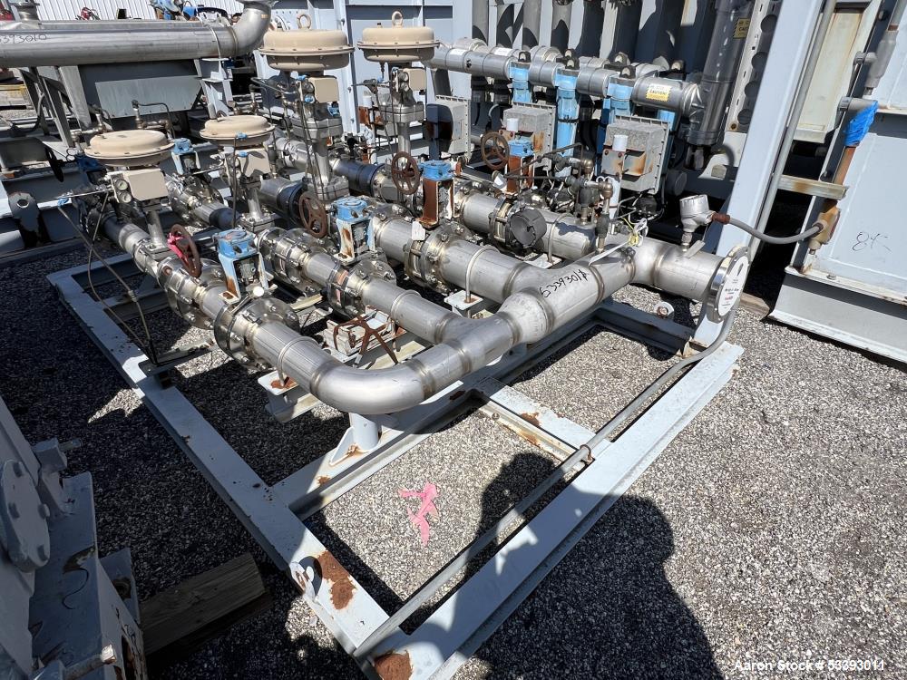 Used – 304 Stainless Steel Samson Metered Pump Skid – 4 Segments, Pressure Panels, Multi-Connection