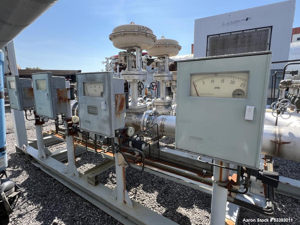 Used – 304 Stainless Steel Samson Metered Pump Skid – 4 Segments, Pressure Panels, Multi-Connection