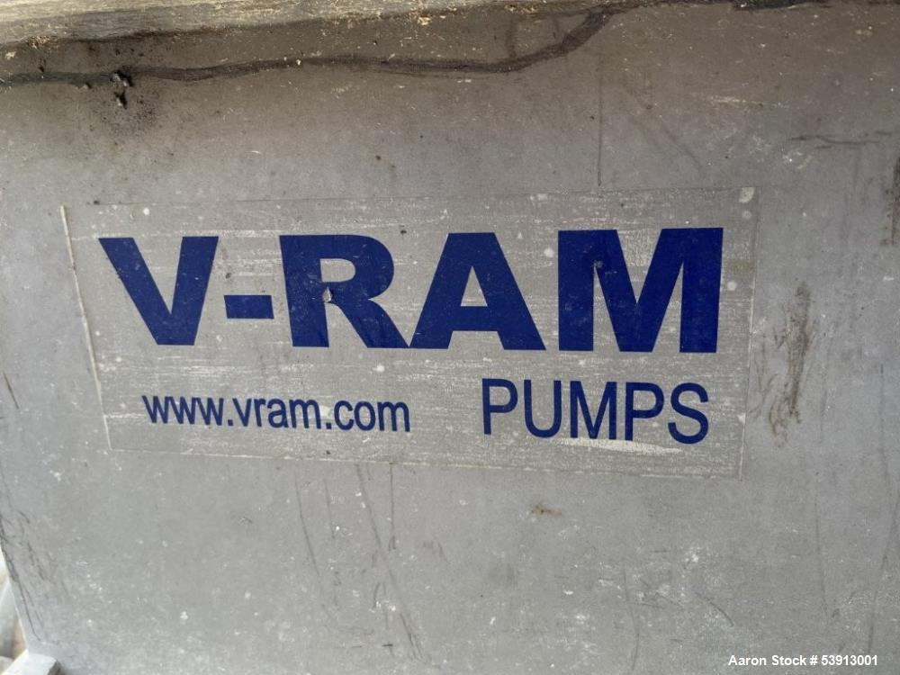 Used V-RAM Double By-Products Pumping System | 5,000 lbs/hr | Dual 50 HP Hydraulic Pumps