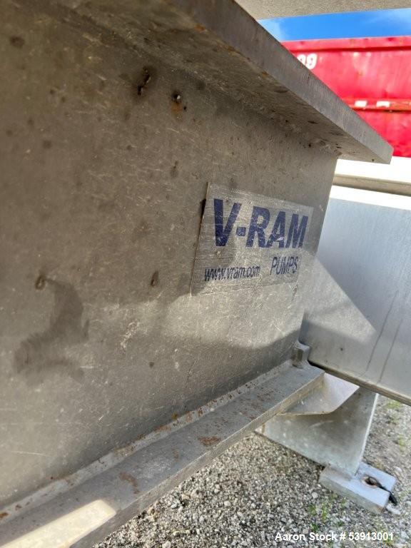 Used V-RAM Double By-Products Pumping System | 5,000 lbs/hr | Dual 50 HP Hydraulic Pumps
